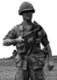 Vietnam: US Army serviceman with a grenade launcher, c. 1966